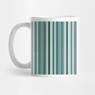 Vertical lines in turquoise green color harmony Mug